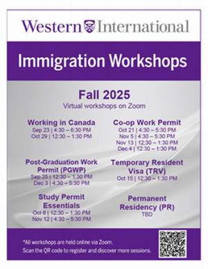 Immigration Workshops Schedule